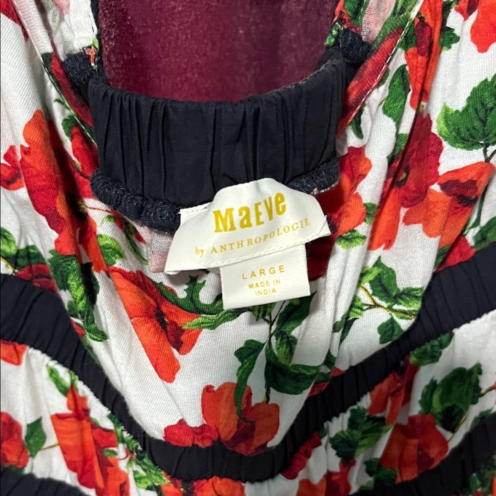 Anthropologie Maeve Floral Tank Top - Picture 2 of 3